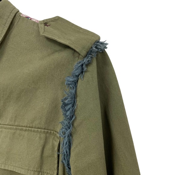 Matilda Jane Moments With You Fringe Printed Letterman Jacket Girls 16 - Picture 2 of 7